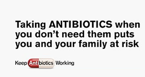 Taking antibiotics when you don
